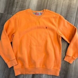 Izod Men's Orange Crewneck Sweatshirt